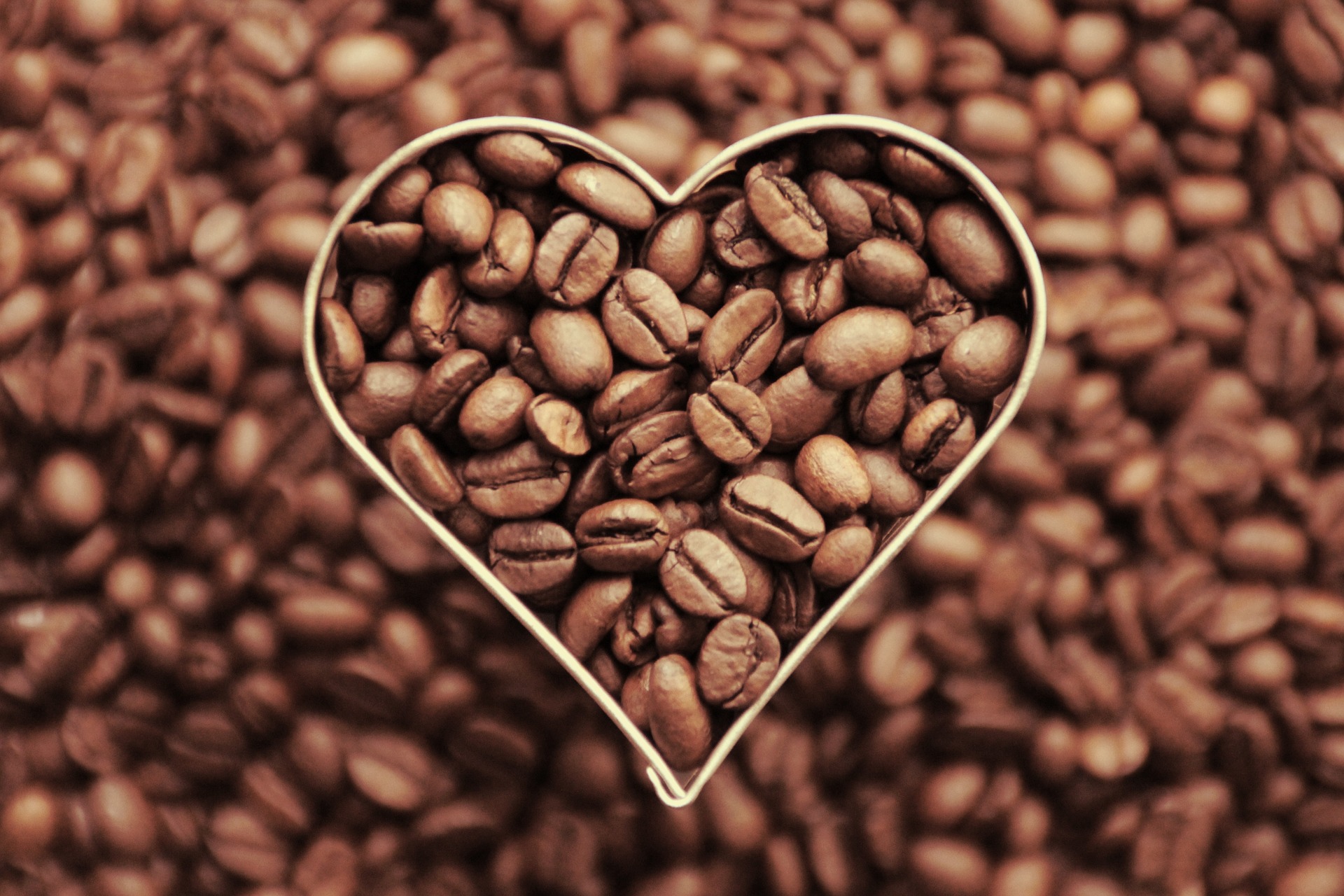 kávé és szív